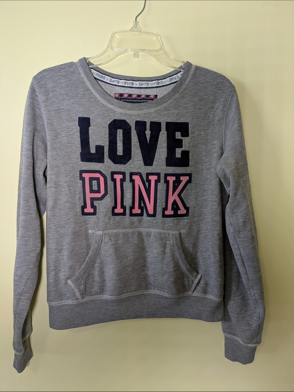 Victoria's Secret PINK Gray Sweatshirt Y2K Vintage